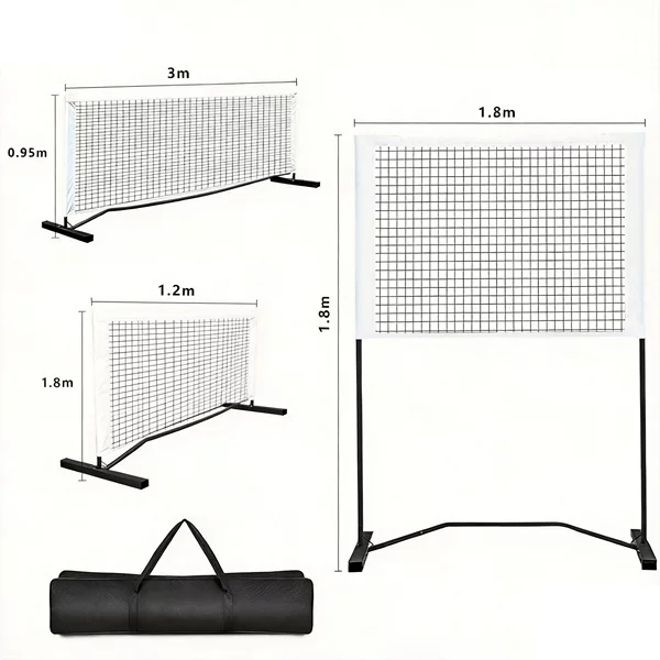 In-Stock 3-in-1 Portable Pickleball Net for Home and Outdoor Use, Removable Pickleball Net Stand, Dropshipping Available