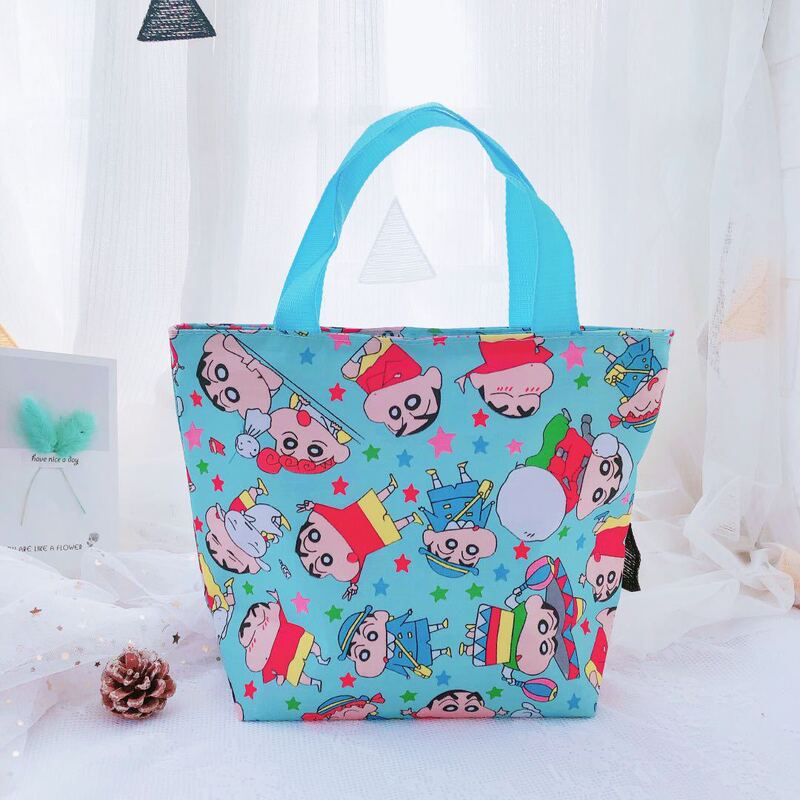 Simple Cute Cartoon Waterproof Plaid Cloth Portable Lunch Box Bag Bread New Snoopy Storage Bag Lunch Bag