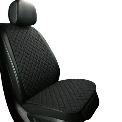 Universal seat cover, Three-Piece Linen Seat Cushion, Car - seat-backrest-classic-black-linen