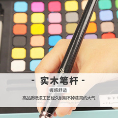 Amazon Cross-border 15-piece canvas paint brush set with nylon hair watercolor and tempera paint brushes, including a scraper and sponge