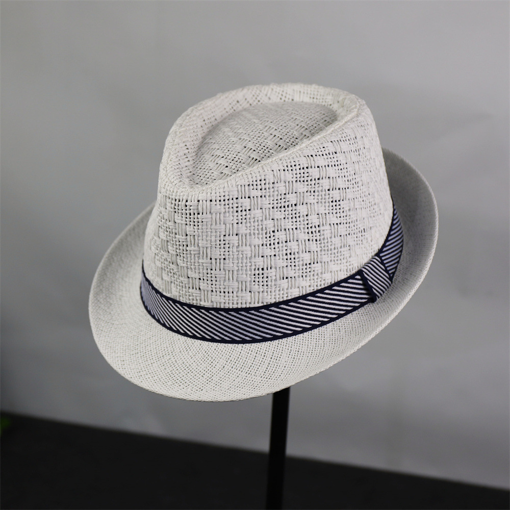 Nuevo sombrero de copa japonés y coreano, sombrero de sol casual de verano transpirable, sombrero de caballero de fiesta europeo y americano, jazz retro británico