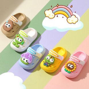 Children's Slippers Hole Shoes Summer Indoor Non-slip Sandals Children's Cartoon Cute Outer Wear Girls' Slippers