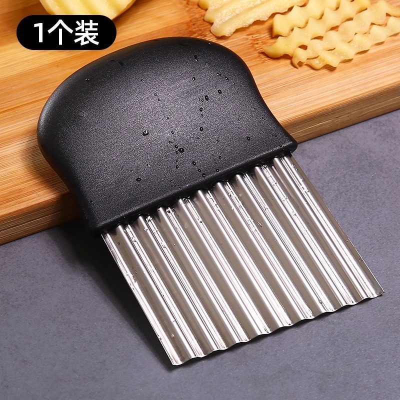 狼牙土豆刀不锈钢波纹刀切土豆波浪刀家用厨房切菜神器花式切条器|undefined