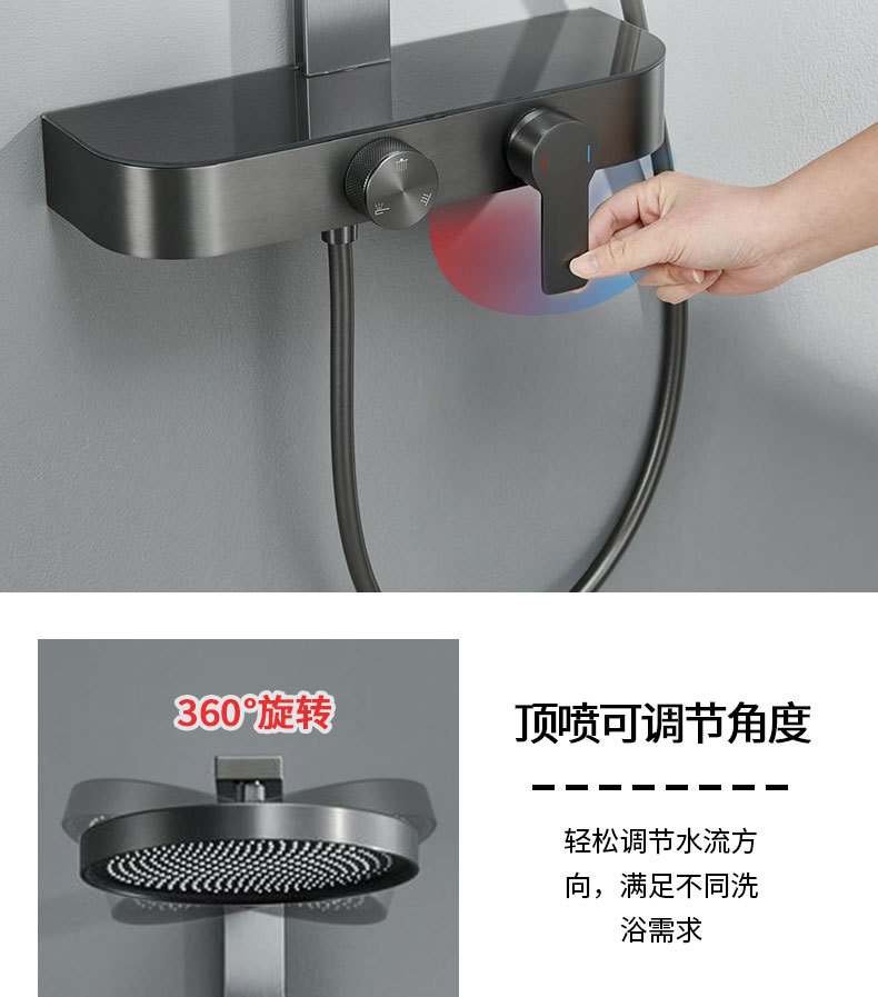 A complete set of shower heads and showers in stock, a complete set of household bathroom cold and hot handheld pressurized shower heads and showers undefined