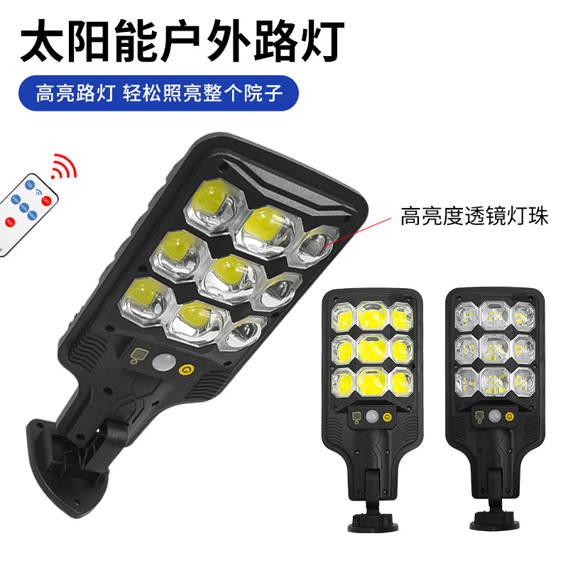 Luz solar para jardín con lente ultrabrillante – sensor de movimiento, automática