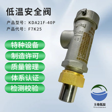 方鼎低温DN25液氧 液氮阀 液氧设备 氧气安全阀 DA21F-40P DA-25