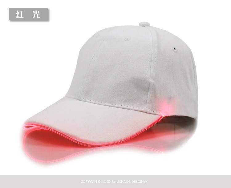 Amazon suministro LED sombrero luminoso sombrero luminoso nocturno sombrero sombrero al aire libre sombrero de estilo de béisbol al por mayor