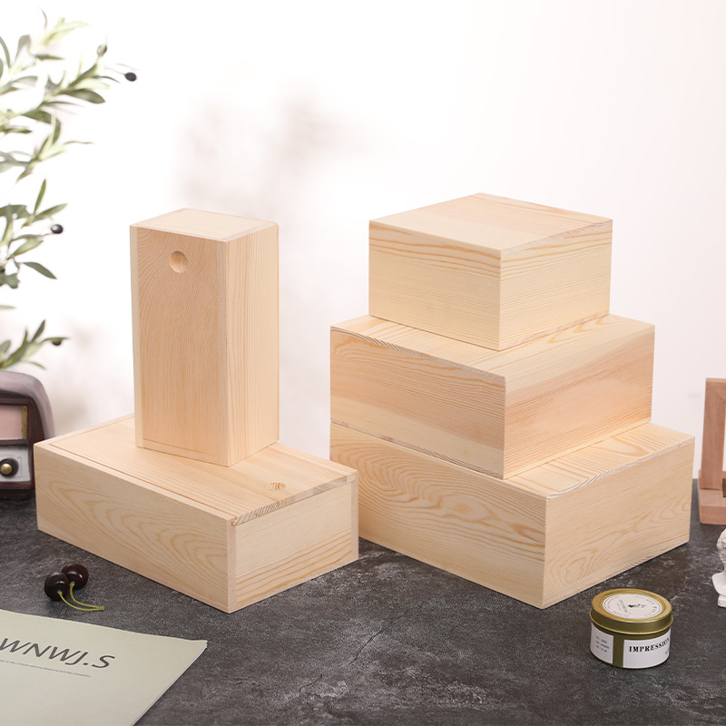 松木质收纳盒礼品包装盒 雪茄盒木盒子木制茶叶礼盒 伴手礼木盒