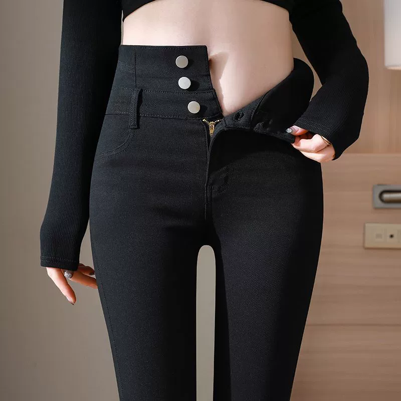 Чёрные л leggings, брюки, тонкая эластичная облегающая юбка-карандаш, для подростков, облегающие