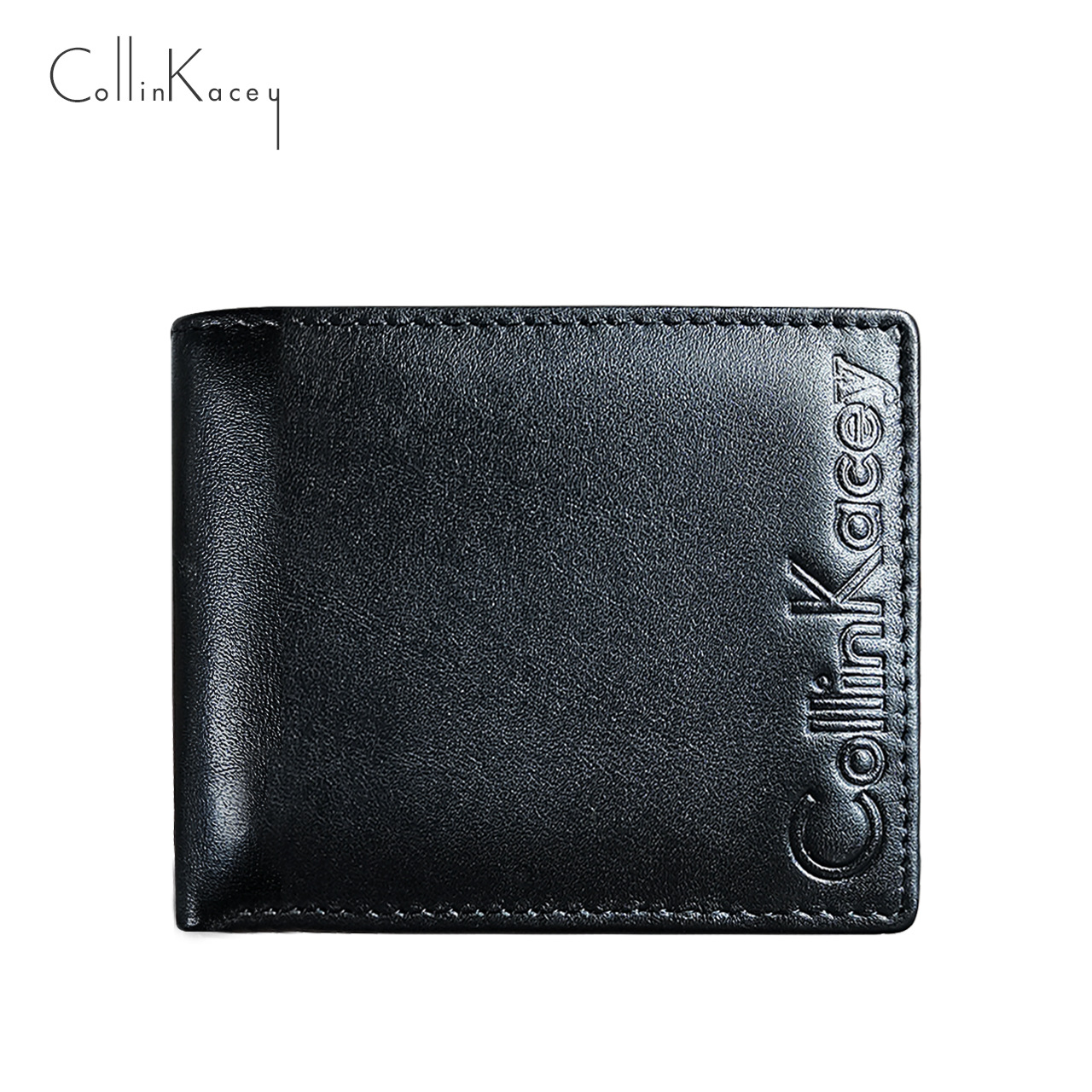 Nueva Cartera de piel de vaca de los hombres de la bolsa de identificación ocasional de la moda corto de plata bolsa de negocios multi-tarjeta de la cartera de fábrica al por mayor