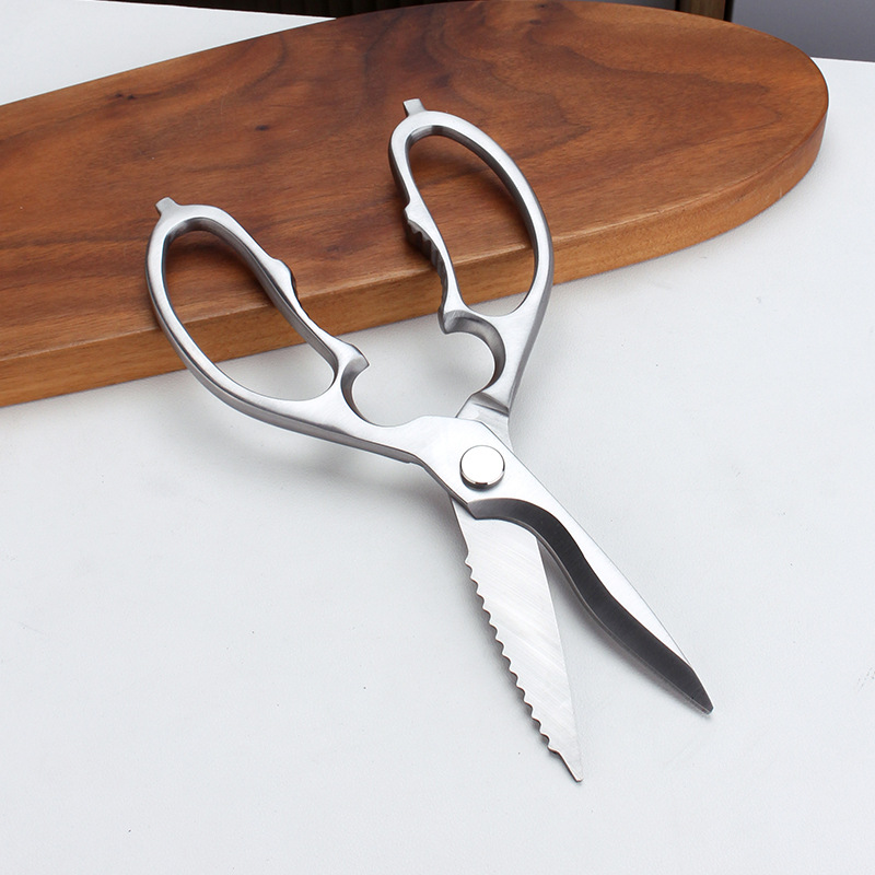 Chockmen Zhuo Deming muñeco de nieve tijeras de cocina multifuncional tijeras de carne tijeras de verduras tijeras de hueso de pollo tijeras abertura de botellas de nuez