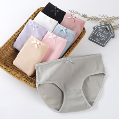 Cross-border E-commerce Women's underwear for girls Student Korean version simple mid-rise underwear cute and sexy women's underwear