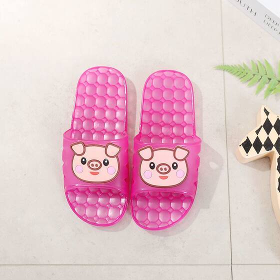 Superman Boys and Girls KT Cat Children's Slippers Summer Indoor Home Bathroom Plastic Non-Slip Soft Bottom Crystal Non-Stinky Feet