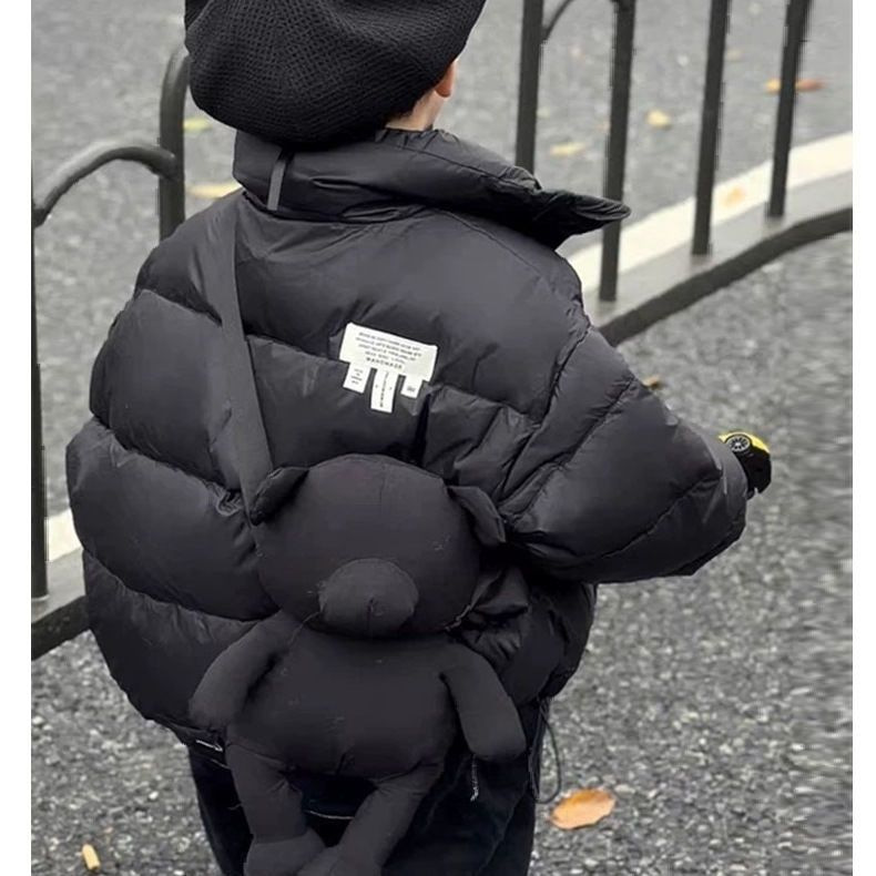 2025 Autumn New Children's Bread Jacket Down Cotton Cotton-padded Coat Loose Korean Version Thickened Male Treasure Female Treasure_voghion.com
