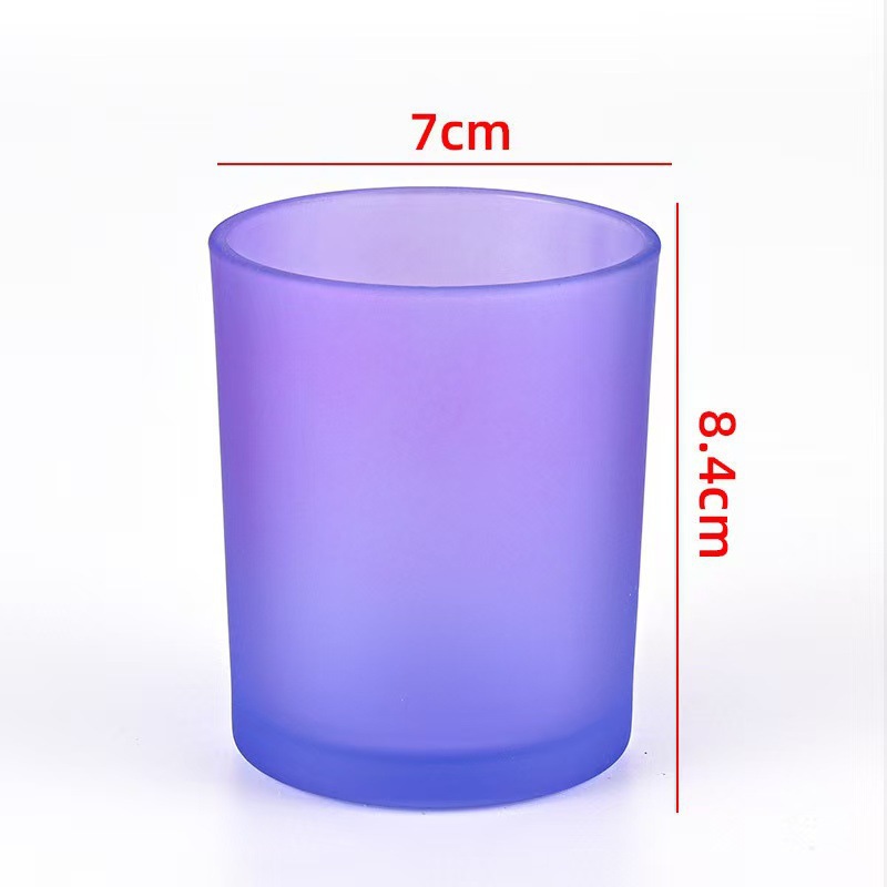 Transfronterizos para vasos de vidrio vela resistente al calor Amazon explosión con taza de fragancia cubierta recipiente de cera de soja hecha a mano