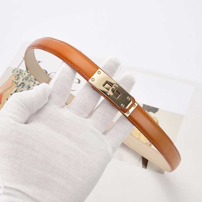 2024 New Fashion and Casual Versatile Women's Thin Belt High Grade Women's Belt Skirt Casual Pants Waist Tie Slimming Lock Buckle Belt_voghion.com