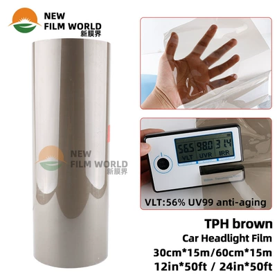 Automotive Film, PU transparent automatic repair protection - 03x15m-tph-brown