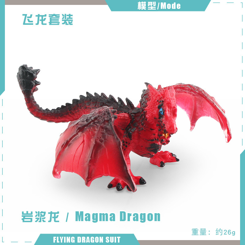 Exportación transfronteriza simulación de mitología occidental dragón modelo dragón de hielo dragón de acero fuego águila lobo dragón adornos estáticos de escritorio
