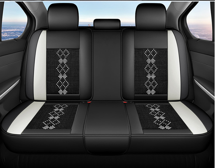 26-Year New Model Leather Ice Silk One-Piece Universal Car Seat Cushion for All Seasons, Summer Cushion, Physical Product Export to Amazon
