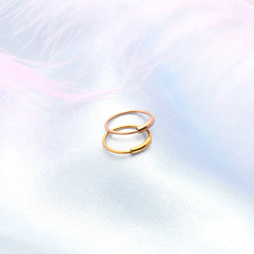 European and American simple human body piercing jewelry nose clip nose sleeve lip ring new septum nose jewelry stainless steel sleeve nose ring