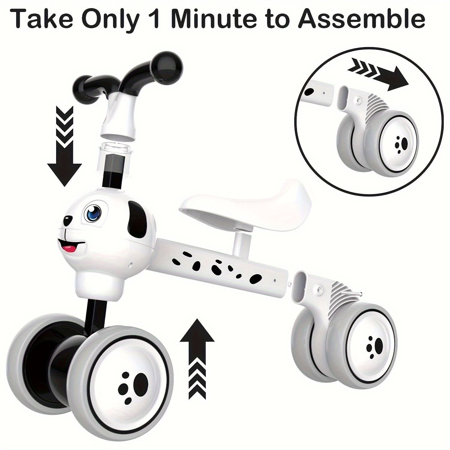 Stylish Youngsters' Balance Bike Durable Carbon Steel Transfronterizo