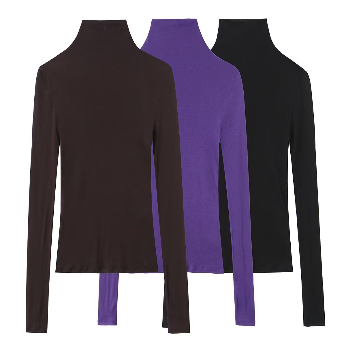 TAOP & ZA ropa de mujer primavera 2026 nuevo estilo europeo y americano invierno nuevos productos de ropa de mujer delgada collar completo color sólido