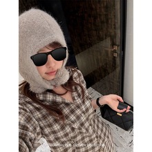 cookadaily人鱼 经典复古翻领收腰可拆卸绑带绿格衬衫上衣设计感