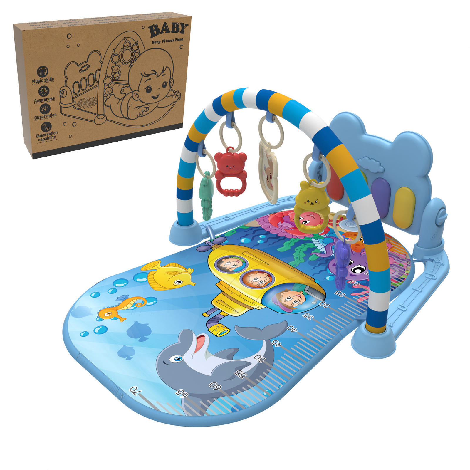 Exclusión transfronteriza para la educación temprana del bebé, música de fitness, toallita, toallita, toallita, toallita, toallita, toallita de regalo, toallita al por mayor