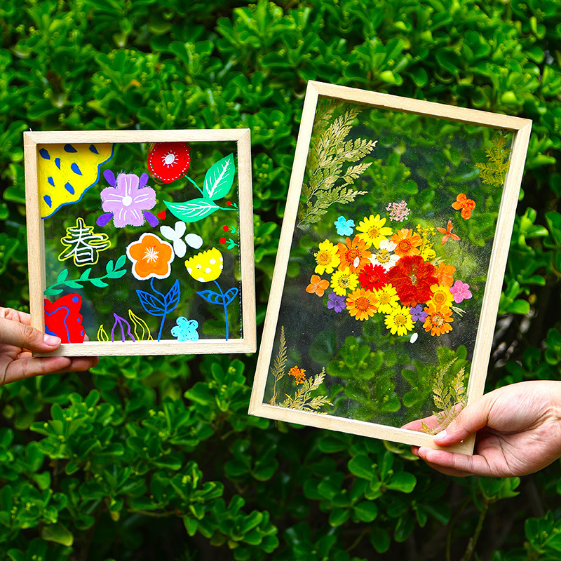 Acrylic Dried Flower Photo Frame Transparent Picture Frame Handmade Material Glass Painting Embossed Plant Specimen Display Acrylic Dried Flower Photo Frame Transparent Picture Frame Handmade Material Glass Painting Embossed Plant Specimen Display