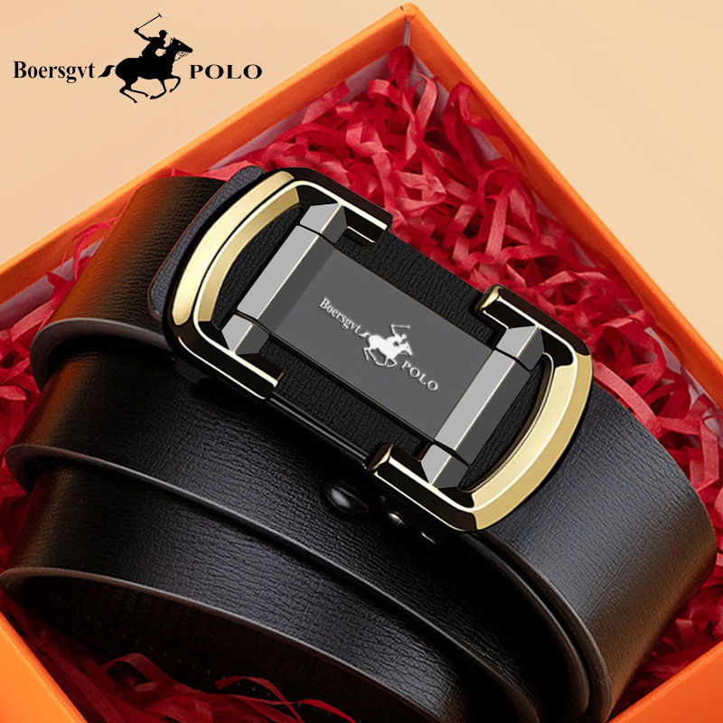 Authentic Paul men's belt automatic buckle new belt business comfortable versatile Korean style top-level pants belt
