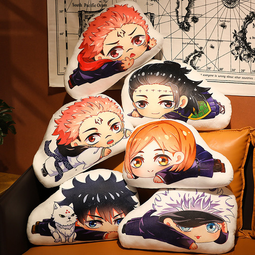 2D Animation Spell Return Peripheral Pillow Gojo Wuhu Stick Yuhito Plush Doll Wholesale