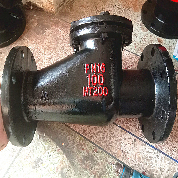 供应立卧式止回阀H44T-10 DN500导流式管道止回阀 铸铁法兰止回阀