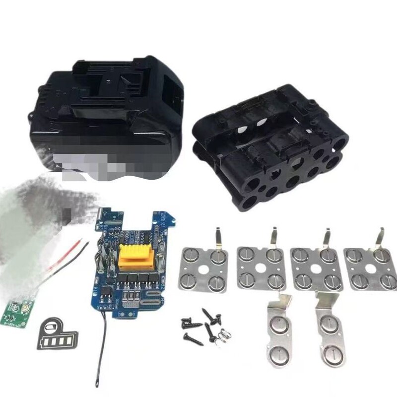 Makita Battery Case with Flame-Retardant Shell and Full Protection Function Board with Battery Level Display