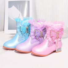 I 75142 Girls' rhinestone snow boots Ůͯˮ�깫����ѥ