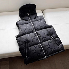 2025冬季保暖G家男女新款羽绒马甲服连帽外穿休闲轻薄背心马夹男