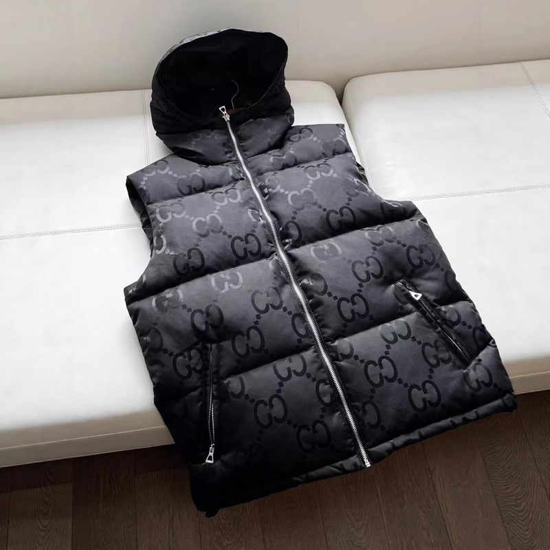 2026 Winter Warm g Brand New Men's and Women's down Vest with Hood, Casual Lightweight Outerwear Vest for Men