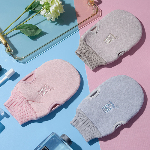 Soap Mitt with Comfortable Elastic Wristband, Shower Glove for Bathing, Household Daily Use Bath Sponge for Cross-border Amazon