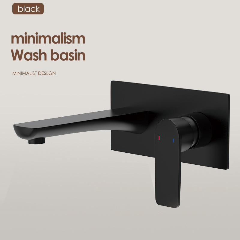 Uno por uno, los grifos en la pared están ocultos con lavabos faciales incrustados, lavabos, lavabos de pared enterrados, lavabos fríos y calientes