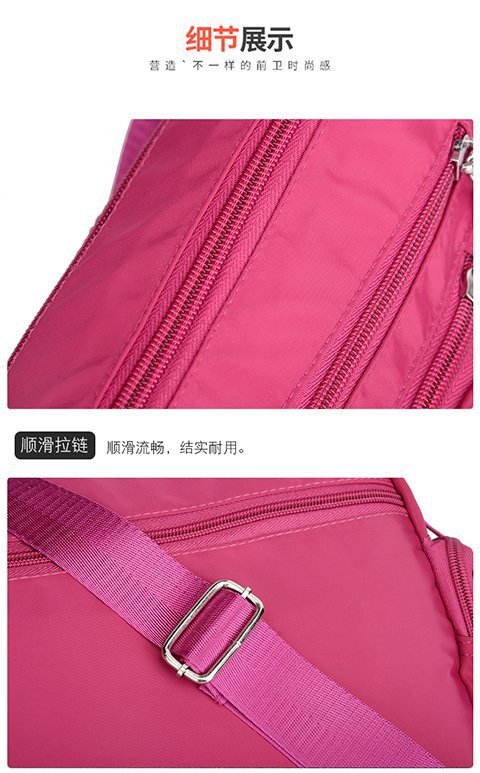 New multi-layered nylon bag, casual single-shoulder crossbody bag, trendy women's crossbody bag, cross-border one-piece delivery worldwide undefined