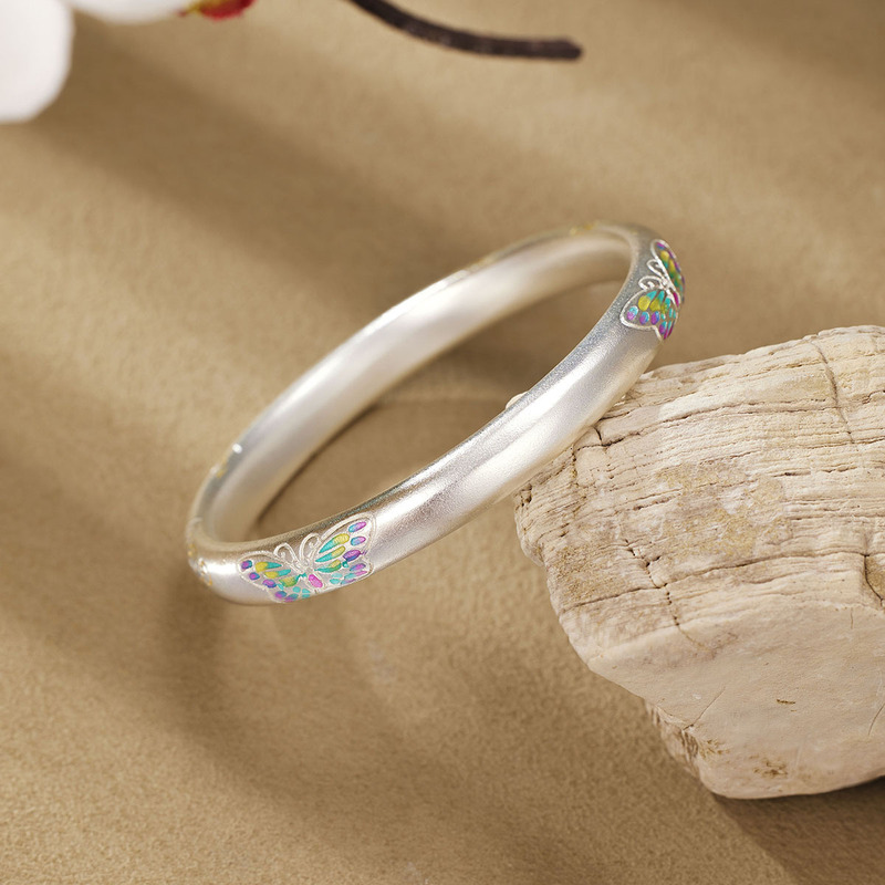 Guochao Butterfly Xiangyun ブレスレット、花が咲く富のブレスレット、調節可能なブレスレット、ジュエリーブレスレット、古代の軽い高級ニッチ|undefined