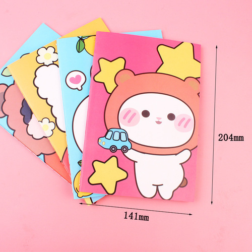 A5 stitched ins small fresh and cute stitched soft copy notepad primary school student cartoon diary notebook
