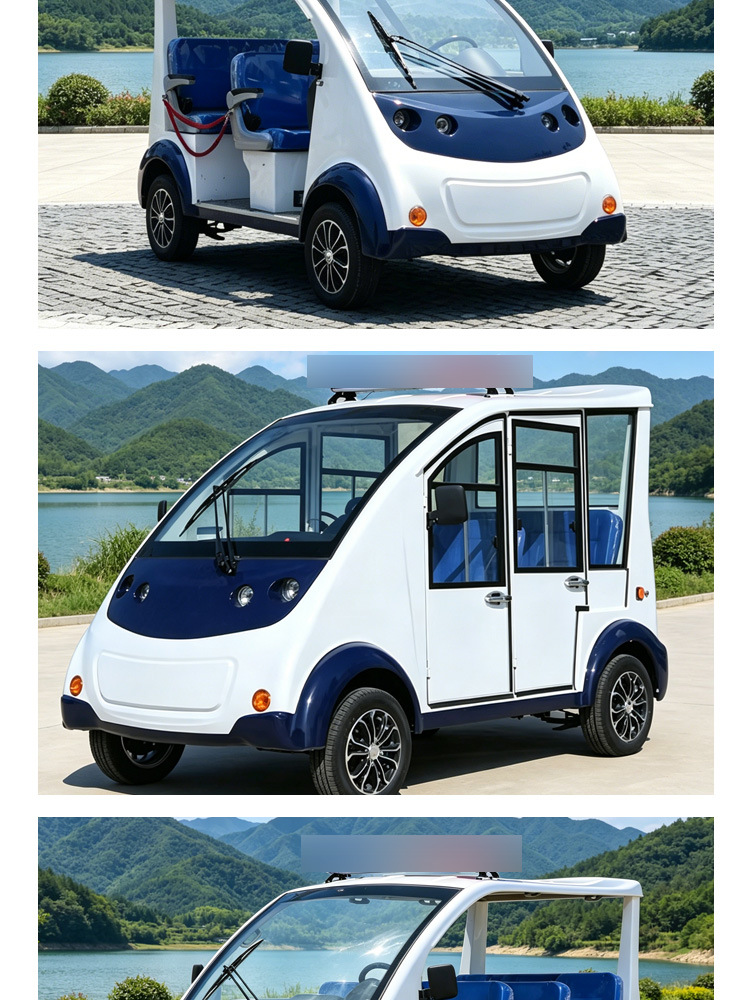 5-8 seat four-wheel security patrol vehicle for scenic areas, campuses, airports, security patrol, ten-year-old large manufacturer, export security patrol