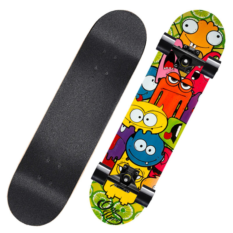 Patineta doble pescante versión juvenil para adultos niños y estudiantes de primer año estudiantes de primer año se especializan en patinetes de cuatro ruedas