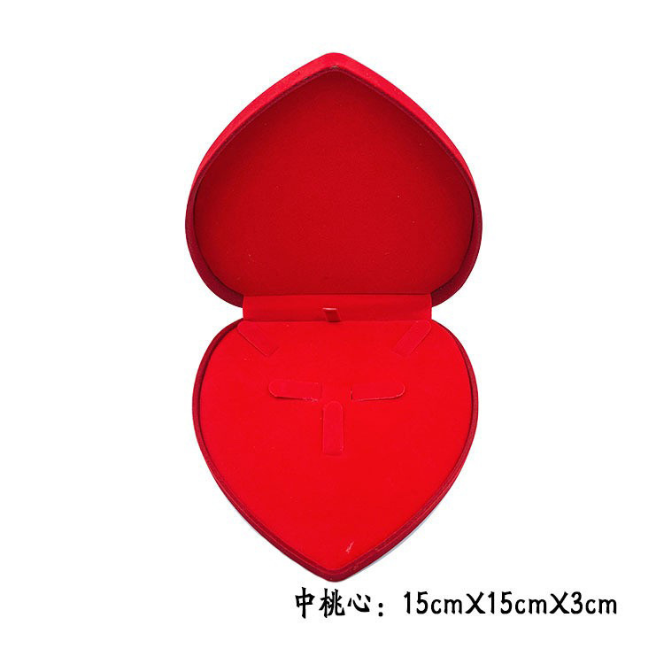 Caja de corazón de alta calidad, caja de paquete de tres piezas, caja de paquete de joyería y regalo