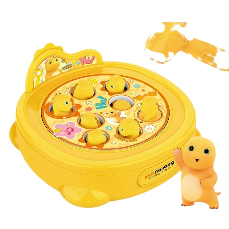 Подлинный маленький молочный Дракон хомяк головоломка раннее образование декомпрессионная Игрушка Дети бьют электрическую вращающуюся настольную игру