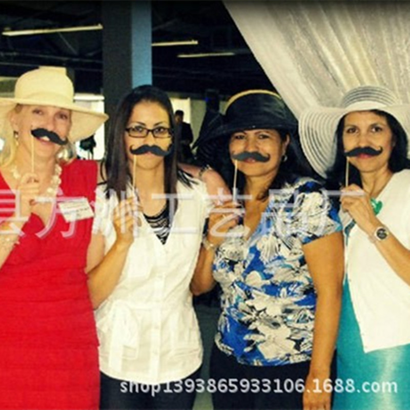 Suministro transfronterizo Boda boda fiesta de cumpleaños accesorios de la foto, novia y novio creativo accesorios divertidos papel barba