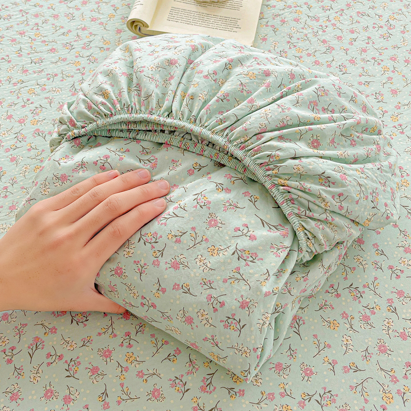 Madre y bebé dormir desnudo de una sola pieza camisa de cama de doble capa de hilo lavable alfombra Dream cubierta de cama cubierta protectora de colchón cubierta de cama cubierta de polvo
