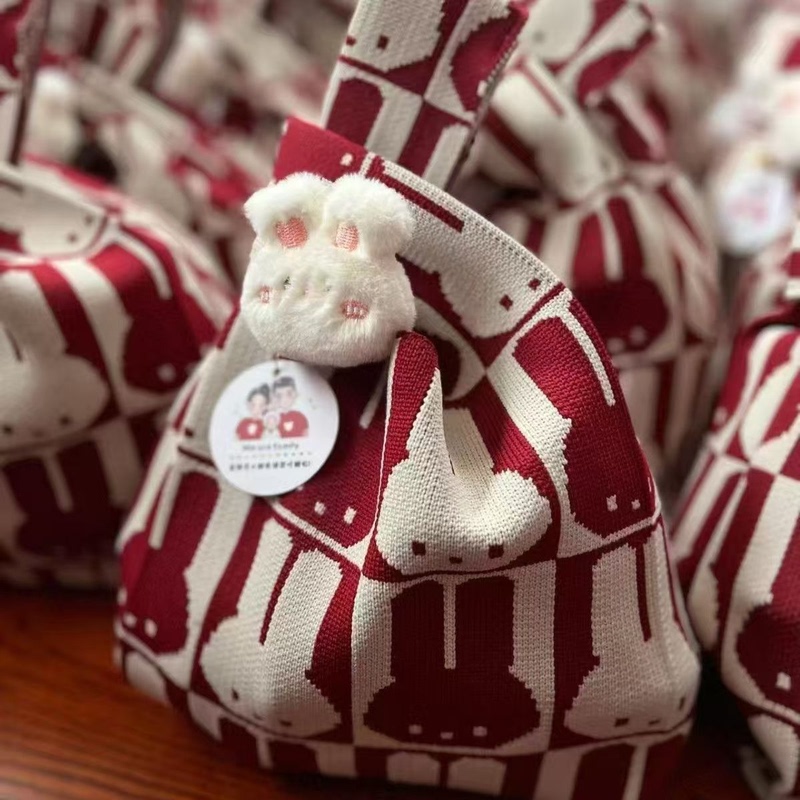 New Knitted Bag for Women, Cute and Practical, Versatile and Affordable Bucket Bag for Snacks and Gifts