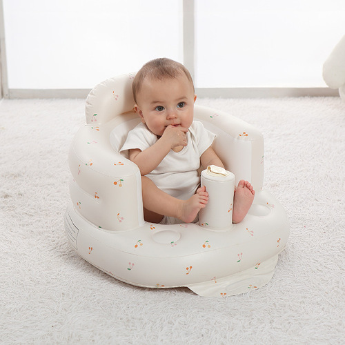 Inflatable PVC Baby Training Sofa, Learning to Sit Chair for Toddlers, Baby Bath Bench, Portable and Foldable Toy