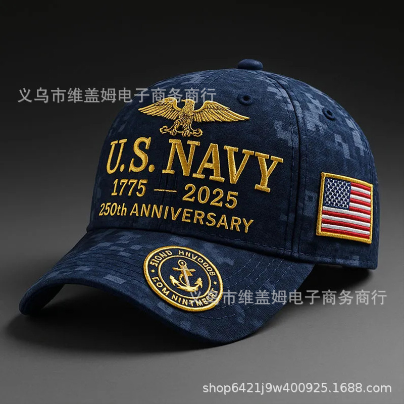 亚马逊新品    个性创意250周年刺绣纪念帽250th Anniversary Cap|undefined